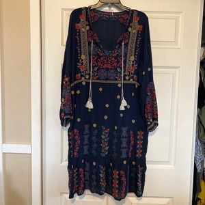 Johnny Was XL Embroidered (Festive, Holiday!) Dress